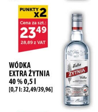 WÓDKA EXTRA ŻYTNIA 40 % 0,5 l