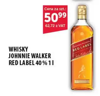 Eurocash WHISKY JOHNNIE WALKER RED LABEL 40% 1l oferta