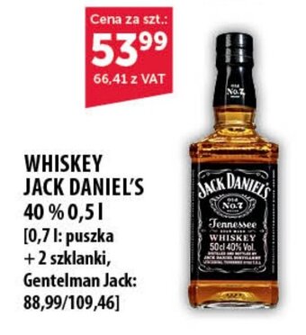 Eurocash WHISKEY JACK DANIEL'S 40% 0,5l oferta