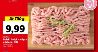 Lidl RZEŹNIK Polski indyk - mięso mielone, 700g oferta