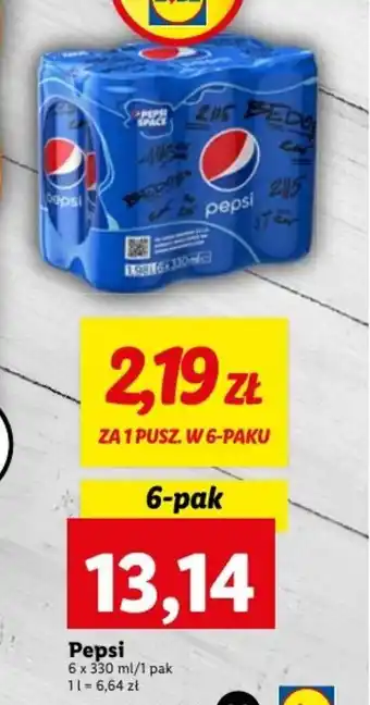 Lidl Pepsi 6x330ml oferta