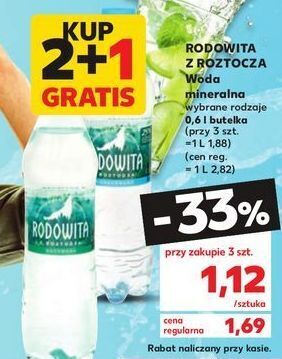 Kaufland Woda niegazowana rodowita z roztocza oferta