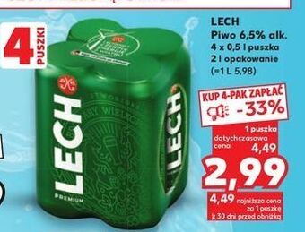 Kaufland Piwo lech premium oferta