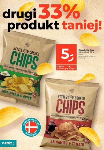 Dealz Chipsy sour cream & onion kettle oferta