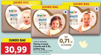 Lidl Pieluchomajtki 4 maxi lupilu pants premium oferta