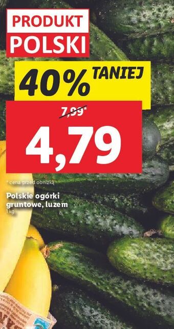 Lidl Ogórki gruntowe oferta