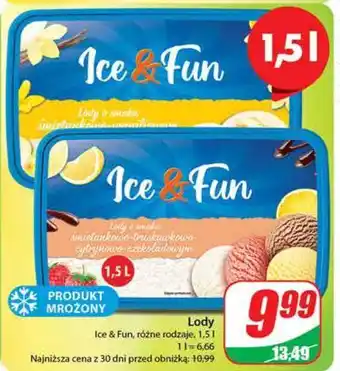 Dino Lody śmietankowo-waniliowe koral ice&fun oferta