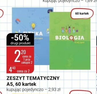 bi1 Zeszyt tematyczny A5 60 kartek oferta