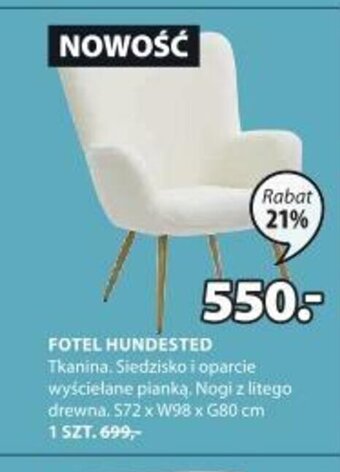 JYSK Fotel Hundested oferta