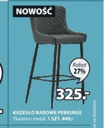 JYSK Krzesło barowe Pebringe oferta