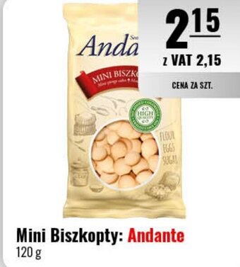 Eurocash Mini Biszkopty: Andante 120 g oferta