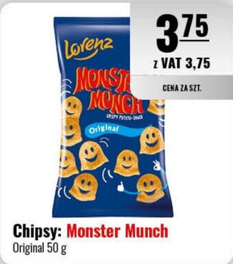 Eurocash Chipsy: Monster Munch Original 50 g oferta