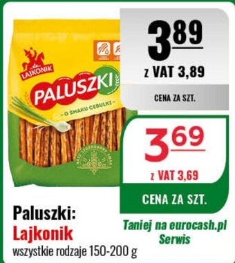Eurocash Paluszki: Lajkonik 150-200 g oferta