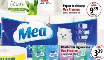 Eurocash Papier toaletowy: Mea Premium biały 3-warstwowy x 8 oferta