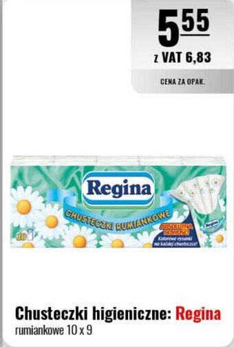 Eurocash Chusteczki higieniczne: Regina rumiankowe 10 x 9 oferta