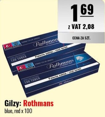 Eurocash Gilzy: Rothmans blue, red x 100 oferta