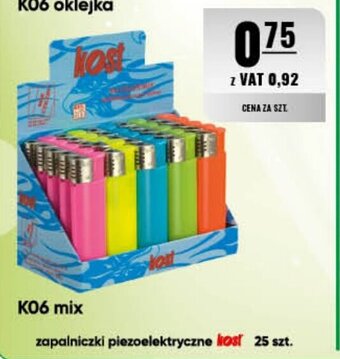Eurocash K06 mix zapalniczki piezoelektryczne lost 25 szt. oferta