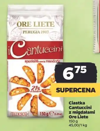 Netto Ciasteczka cantuccini z migdałami ore liete oferta