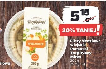 Netto Filety śledziowe wiejskie pomorski targ rybny oferta