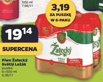 Netto Piwo zatecky svetly lezak oferta