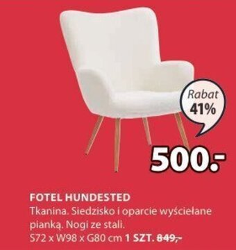 JYSK FOTEL HUNDESTED oferta