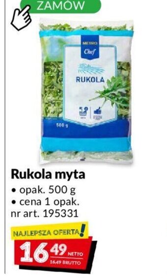 Makro Rukola myta 500 g oferta