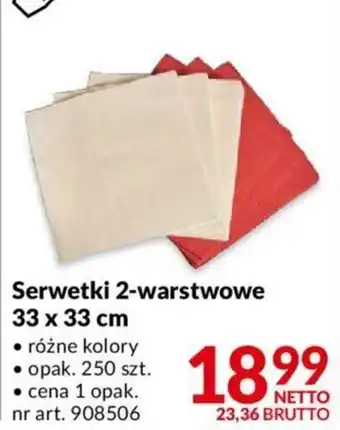 Makro Serwetki 2-warstwowe 33x33cm 250szt. oferta