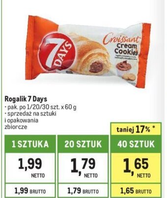 Makro Rogalik 7 Days 60g oferta