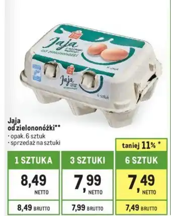 Makro Jaja od zielononóżki 6szt. oferta