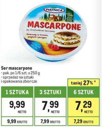 Makro Ser mascarpone 250 g oferta