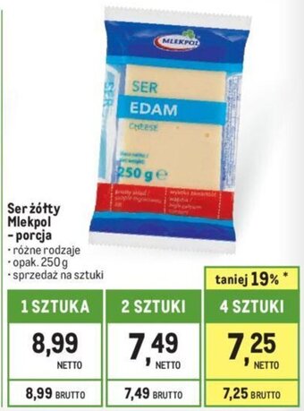 Makro Ser żółty Mlekpol 250g oferta