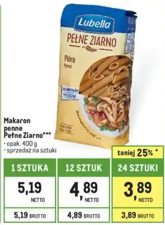 Makro Makaron penne Petne Ziarno 400g oferta