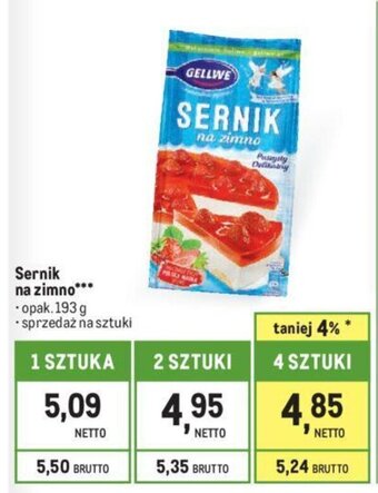 Makro Sernik na zimno 193g oferta