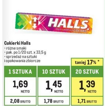 Makro Cukierki Halls 33,5g oferta