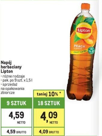Makro Napój herbaciany Lipton 1,5l oferta