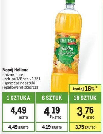 Makro Napój Hellena 1,75l oferta