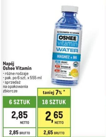 Makro Napój Oshee Vitamin 555ml oferta