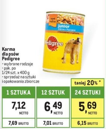 Makro Karma dla psów Pedigree 400g oferta