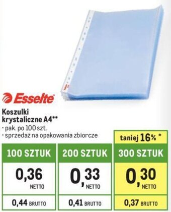 Makro Koszulki krystaliczne A4 100 szt. oferta