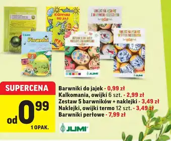 Intermarche Barwniki do jajek, kalkomania, naklejki wybrane rodzaje oferta