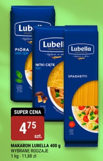 bi1 MAKARON LUBELLA 400 g oferta