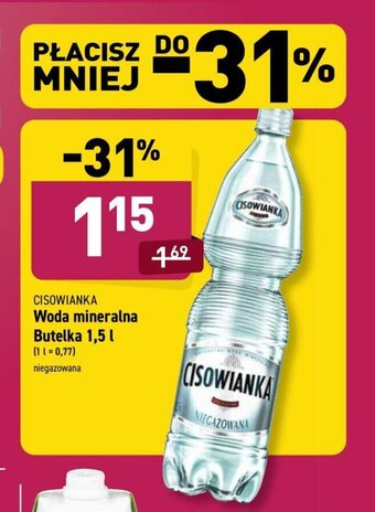 ALDI Woda mineralna Cisowianka 1,5l oferta