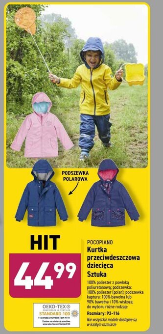 ALDI Kurtka przeciwdeszczowa dziecięca oferta