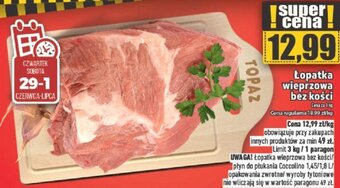 Topaz Łopatka wieprzowa bez kości 1kg oferta