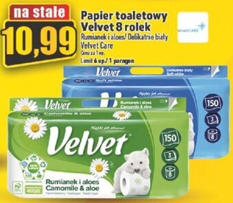 Topaz Papier toaletowy Velvet 8 rolek oferta