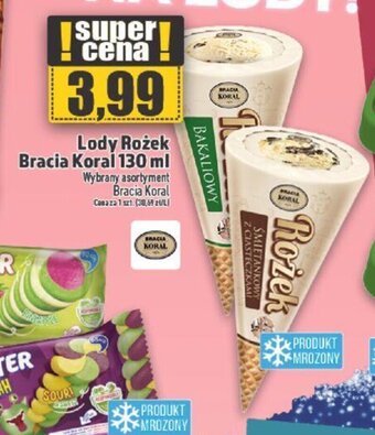 Topaz Lody Rożek Bracia Koral 130 ml oferta