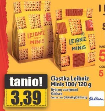 Topaz Ciastka Leibniz Minis 100/120 g oferta