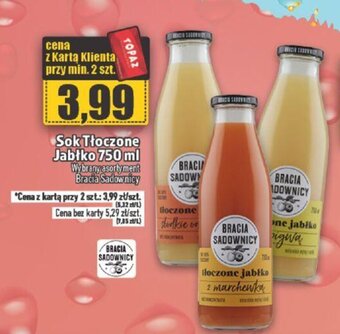 Topaz Sok Tłoczone Jabłko 750 ml oferta