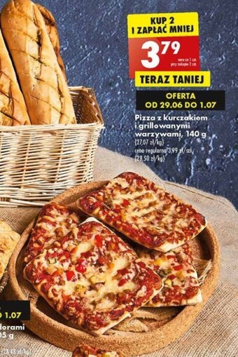 Biedronka Pizza z kurczakiem i grillowanymi warzywami, 140 g oferta