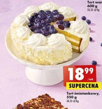 Biedronka Tort śmietankowy 550g oferta